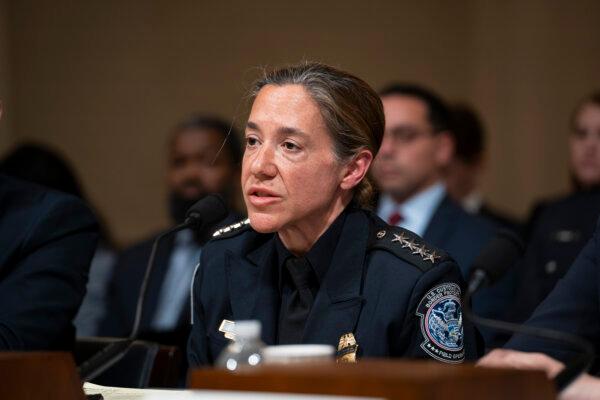 Diane J. Sabatino, acting executive assistant commissioner for the Office of Field Operations in the US Customs and Border Protection, testifies before the House Homeland Security Subcommittee on Border Security and Enforcement&nbsp, in Washington on March 21, 2024. ( Madalina Vasiliu/The Epoch Times )