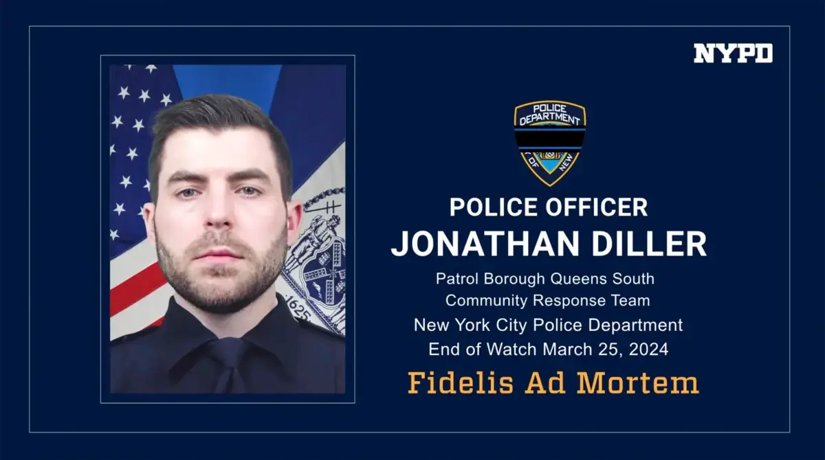 Officer Jonathan Diller of the New York Police Department. (via AP, New York City Police Department )