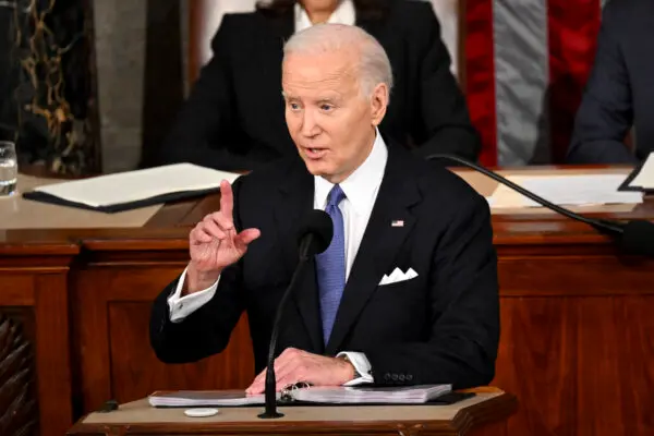 On March 7, 2024, President Joe Biden delivers the State of the Union address in Washington's House Chamber. ( Mandel Ngan/AFP/Getty Images )