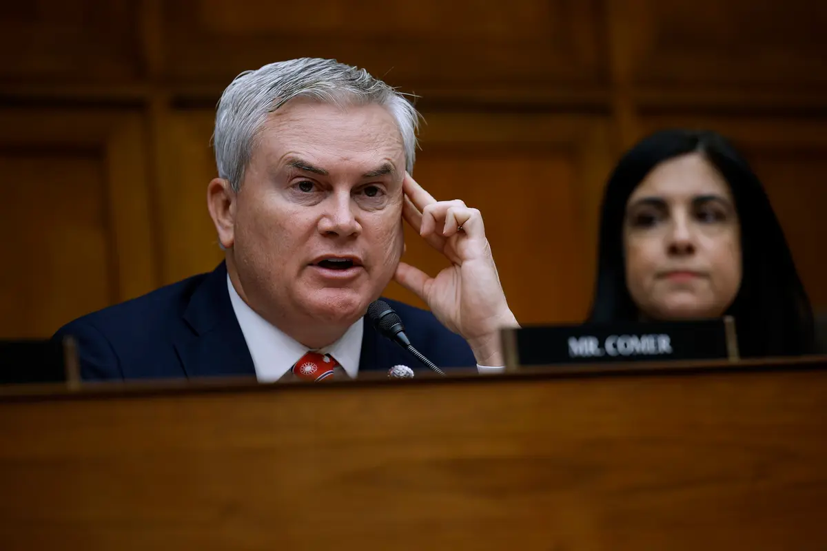 James Comer, R-Ky., chairman of the House Oversight Committee. On March 8, 2023, the House Select Subcommittee held its first public hearing in the Rayburn House Office Building on Capitol Hill in Washington. ( Chip Somodevilla/Getty Images )