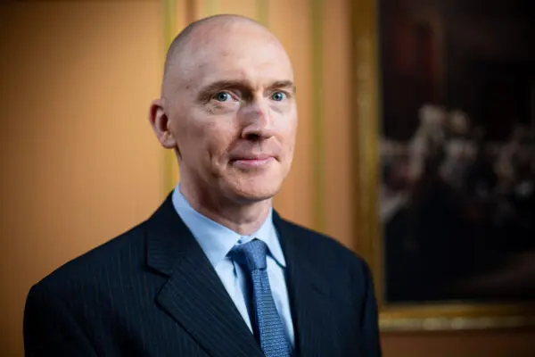 Carter Page, a former foreign policy adviser to Donald Trump, in New York City on Aug. 21, 2020. ( Brendon Fallon/The Epoch Times )